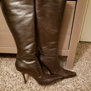 Leather boots